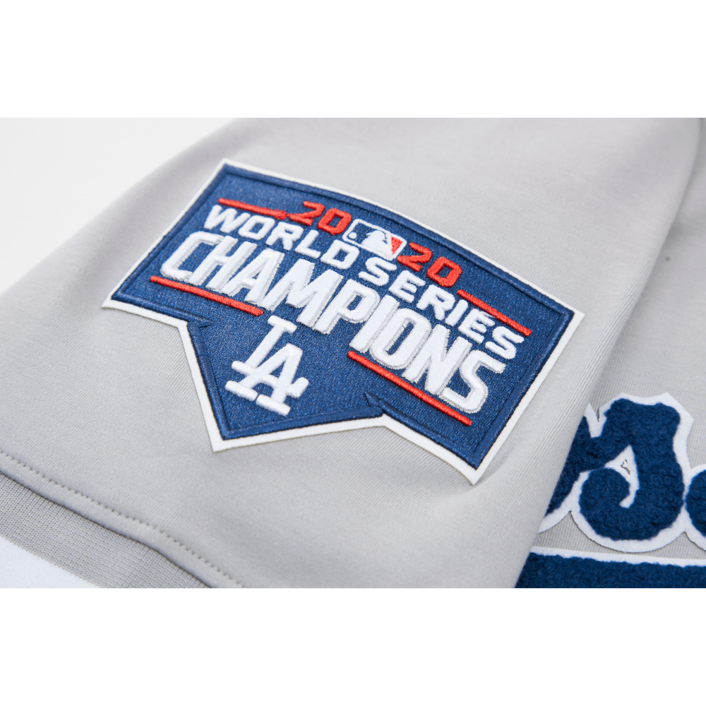 Men’s Pro Standard Los Angeles Dodgers Classic Chenille Grey T-Shirt Men’s Pro Standard Los Angeles Dodgers Classic Chenille Grey T-Shirt