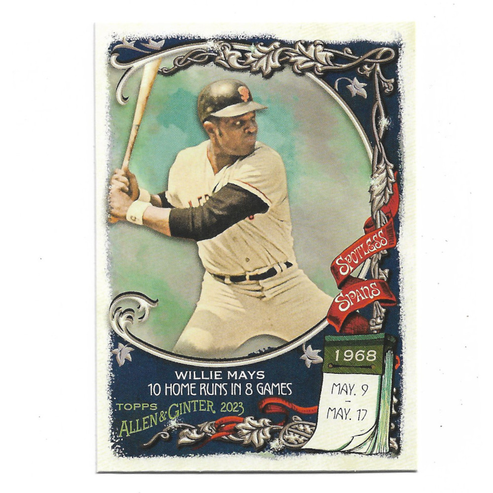 Willie Mays 2023 Topps Allen & Ginter Spotless Pan # 32