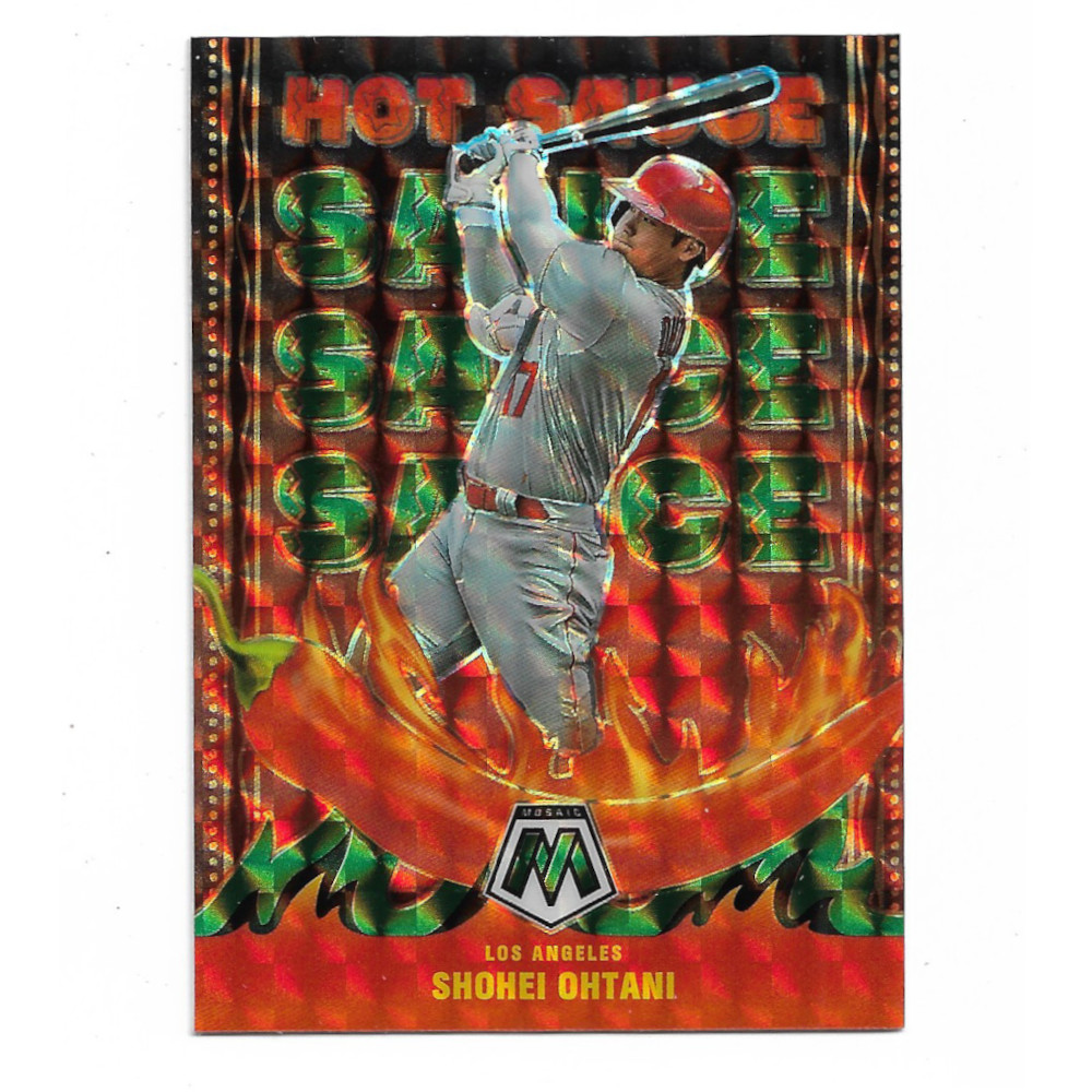 Shohei Ohtani 2022 Panini Mosaic Hot Sauce # 6 Shohei Ohtani 2022 Panini Mosaic Hot Sauce # 6