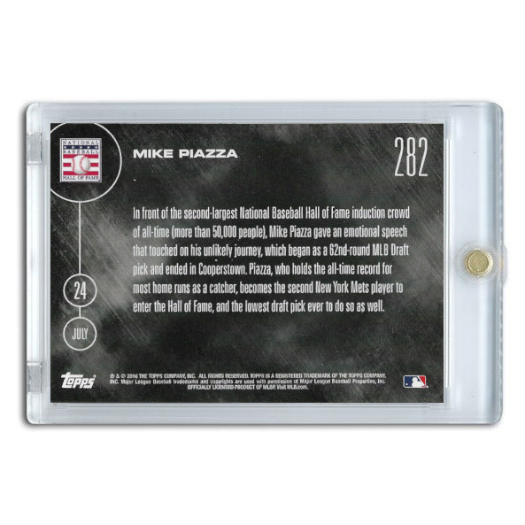Mike Piazza Hall of Fame Induction 2016 Topps Now Card # 282 Ltd Ed of 1,309