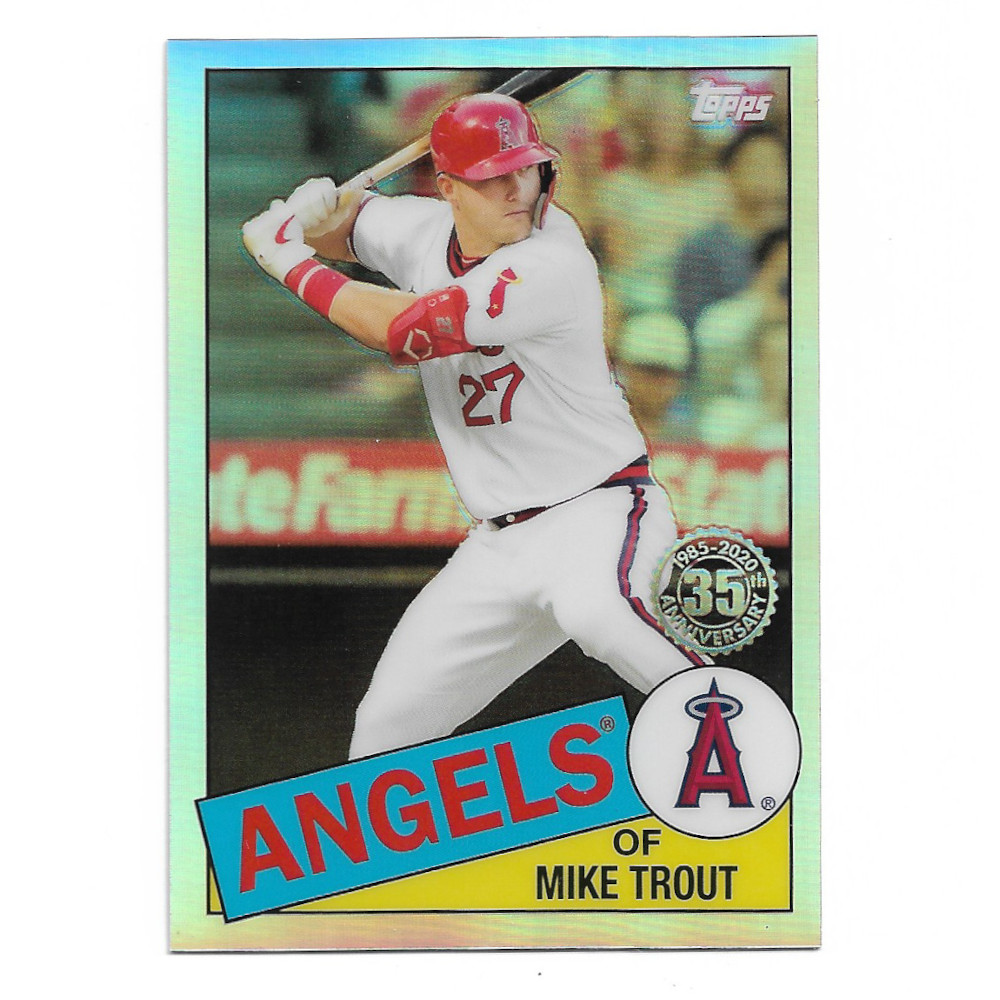 Mike Trout 2020 Topps Chrome 35th Anniversary Refractor # 85TC-1