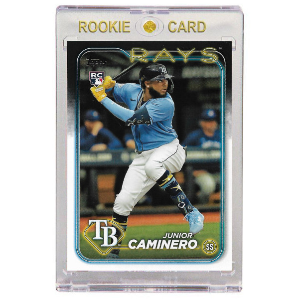 Junior Caminero Tampa Bay Rays 2024 Topps # 628 Rookie Card Junior Caminero Tampa Bay Rays 2024 Topps # 628 Rookie Card