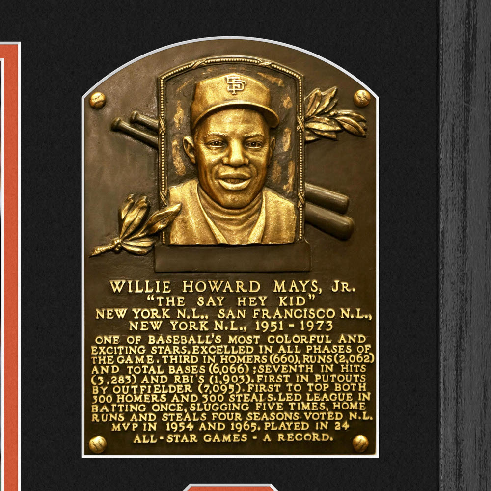 Highland Mint Willie Mays Hall of Fame Plaque Bronze Coin 13 x 16 Photo Mint Highland Mint Willie Mays Hall of Fame Plaque Bronze Coin 13 x 16 Photo Mint