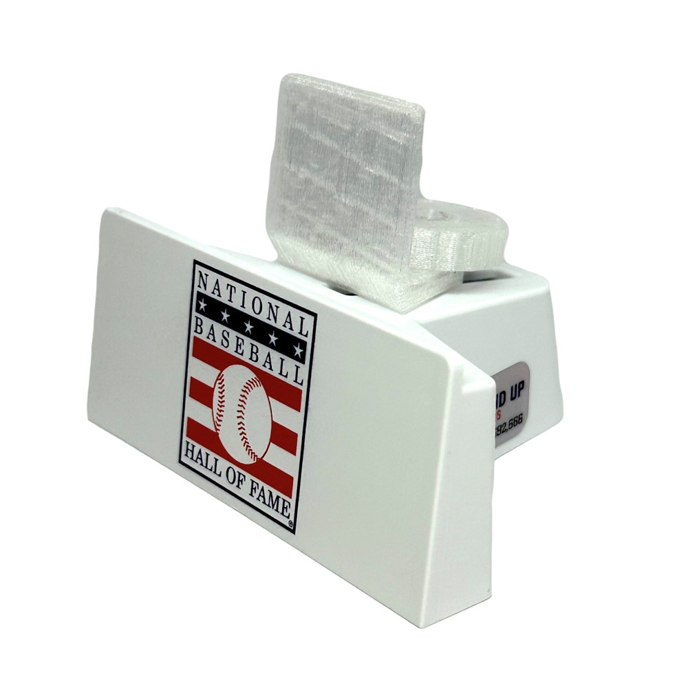 Baseball Hall of Fame White Adjustable Stand Up Displays Card Stand