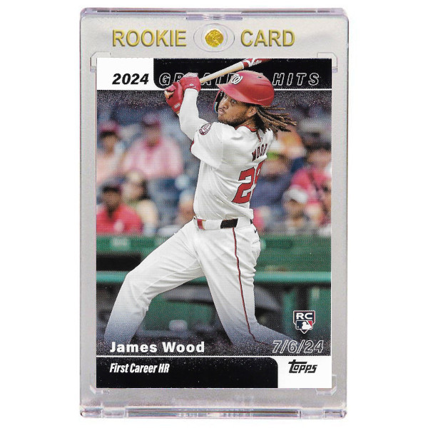 James Wood Washington Nationals 2025 Topps '24 Greatest Hits # 13 Rookie Card