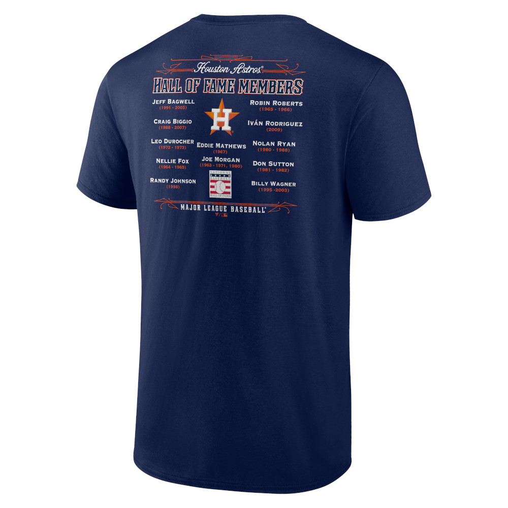 Men’s Houston Astros Navy Hall of Famer Roster T-Shirt