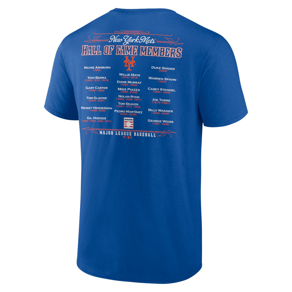 Men’s New York Mets Royal Team Hall of Famer Roster T-Shirt