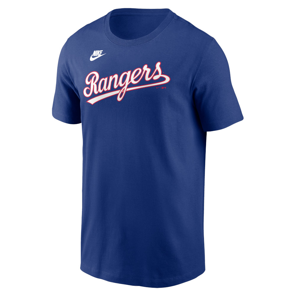 Men’s Nike Nolan Ryan Texas Rangers Cooperstown Collection Name & Number Royal T-Shirt