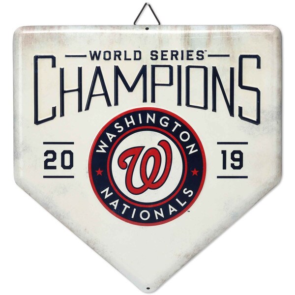 Washington Nationals World Series Champions Home Plate Metal Wall Art