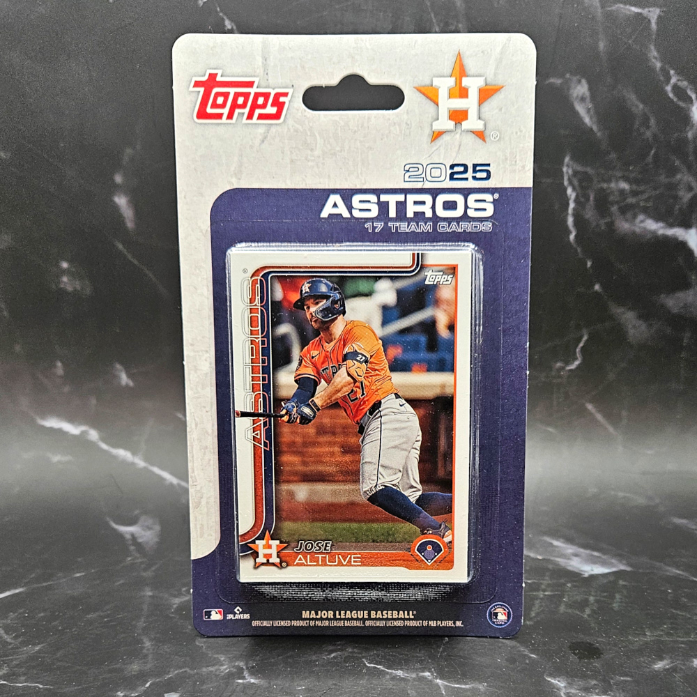 Topps Houston Astros 2025 Baseball Cards 17-Card Team Set Topps Houston Astros 2025 Baseball Cards 17-Card Team Set