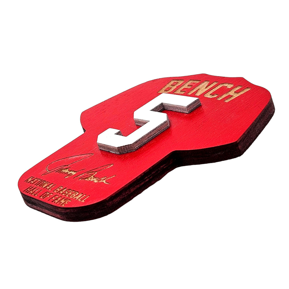 Johnny Bench Wooden 3D Jersey Jumbo Magnet