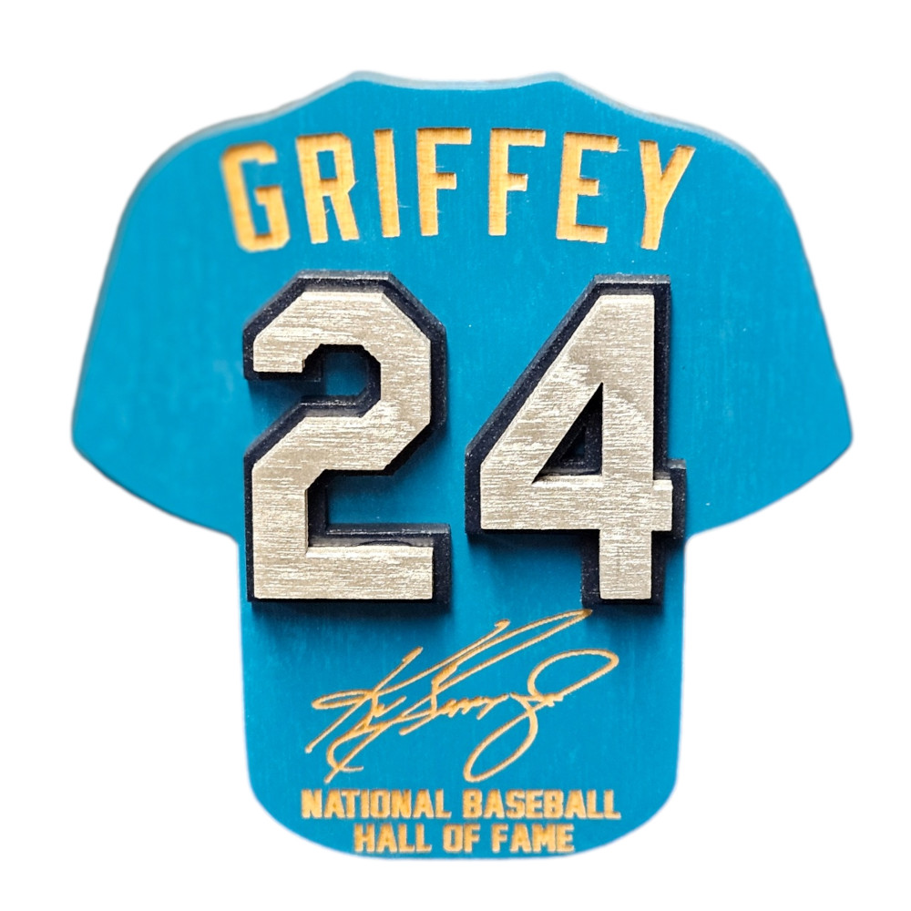 Ken Griffey Jr. Wooden 3D Jersey Jumbo Magnet