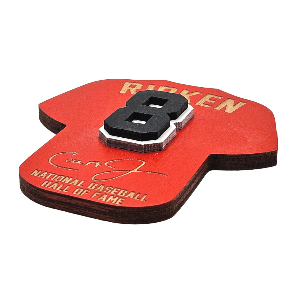 Cal Ripken Jr. Wooden 3D Jersey Jumbo Magnet Cal Ripken Jr. Wooden 3D Jersey Jumbo Magnet