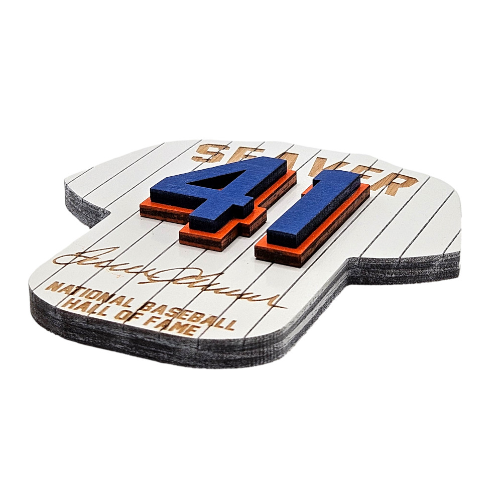 Tom Seaver Wooden 3D Jersey Jumbo Magnet