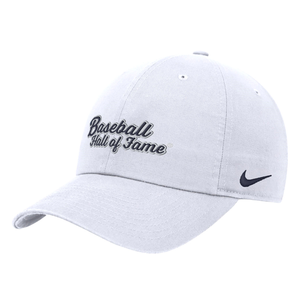 Unisex Nike Baseball Hall of Fame Script White Club Adjustable Sized Cap