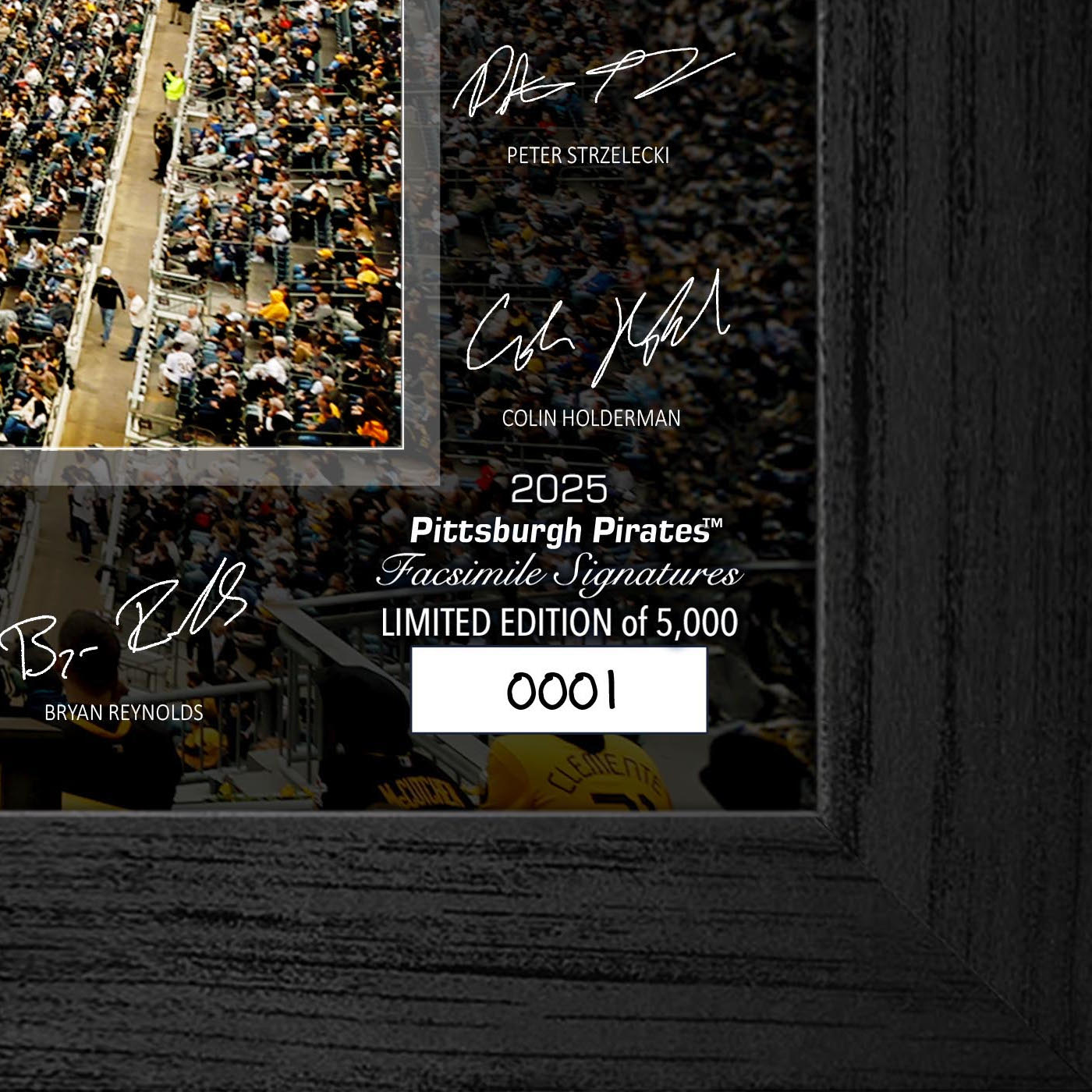 Pittsburgh Pirates Highland Mint 2025 Framed 12 x 20 Signature Field