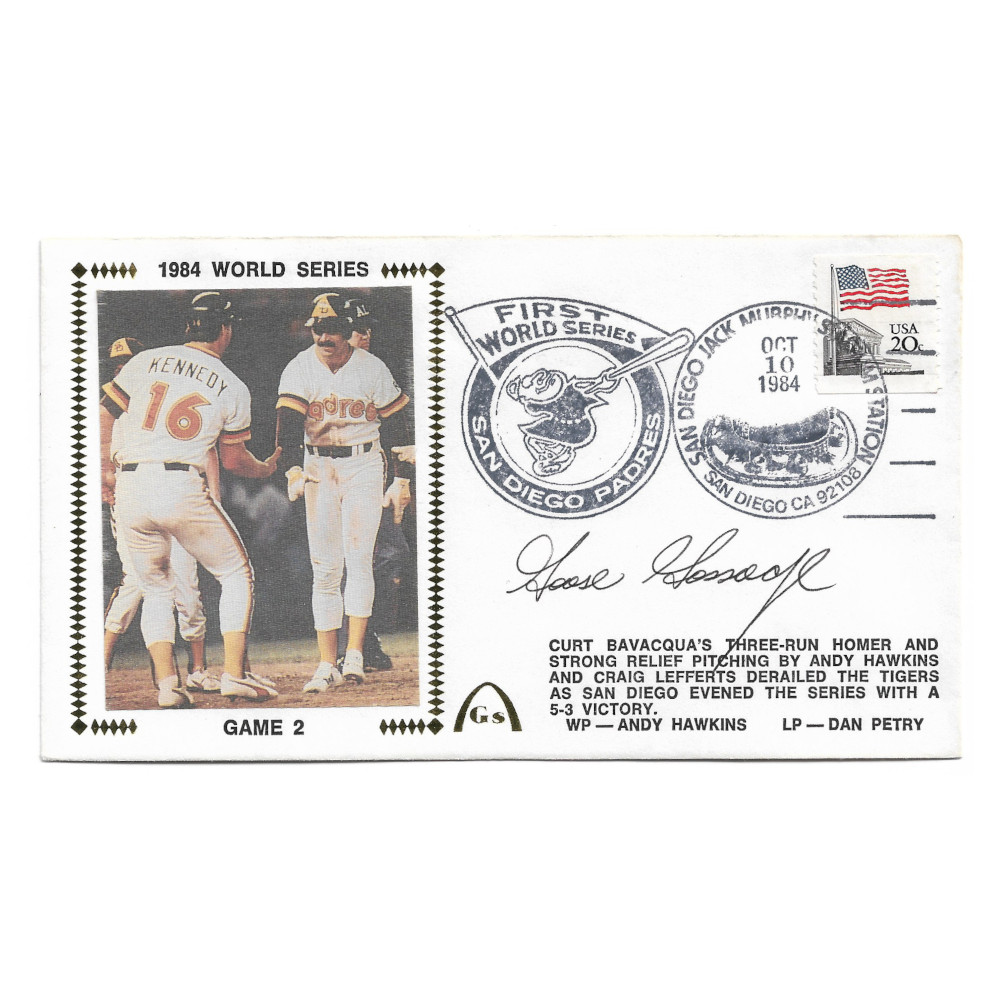 Rich Goose Gossage Autographed First Day Cover - 1984 World Series Game 2 (JSA)