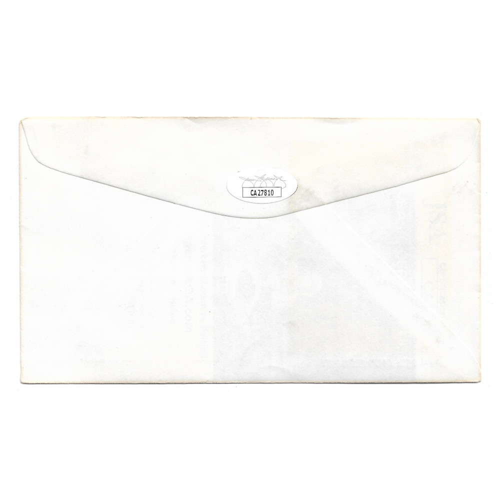 Will Clark Autographed First Day Cover - 1987 Dodger Stadium 25th Anniversary (flag stamp) (JSA)