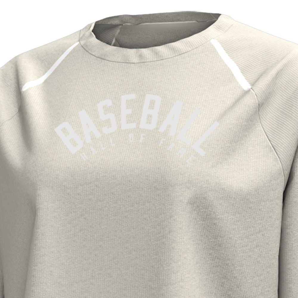 Women’s Under Armour Baseball Hall of Fame Gameday Stone Double Knit Cropped Crewneck Pullover Women’s Under Armour Baseball Hall of Fame Gameday Stone Double Knit Cropped Crewneck Pullover