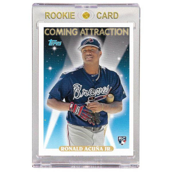 Ronald Acuna Atlanta Braves 2018 Topps Archives Coming Attractions # 12 Rookie Card