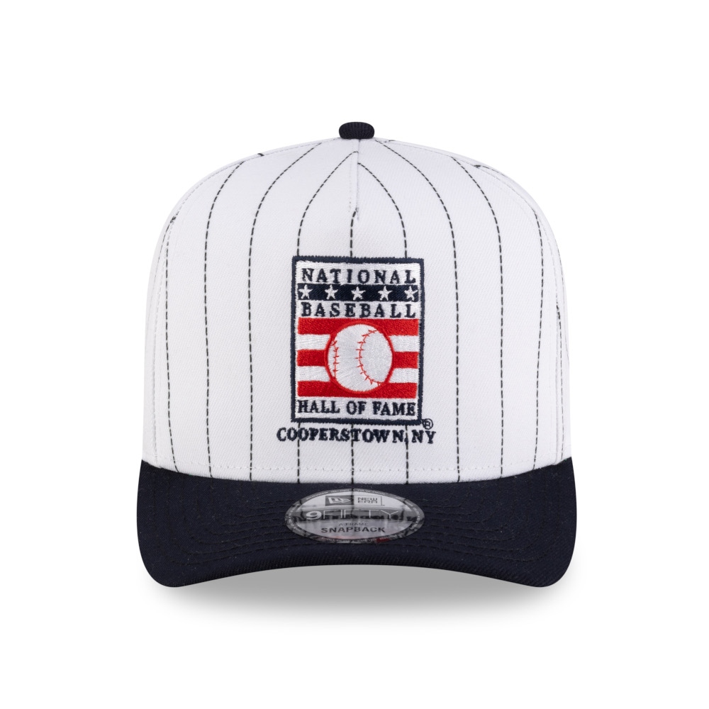 Men’s New Era Baseball Hall of Fame Logo 9FIFTY A-Frame Pinstriped Adjustable Snapback Cap