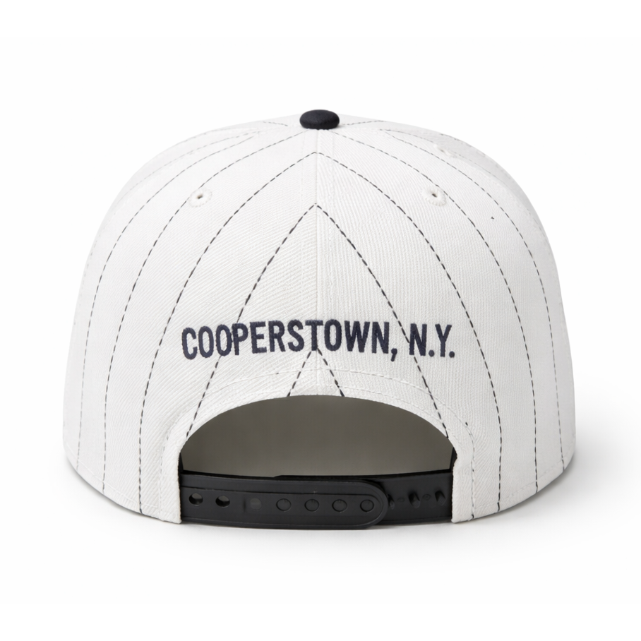 Men’s New Era Baseball Hall of Fame Logo 9FIFTY A-Frame Pinstriped Adjustable Snapback Cap