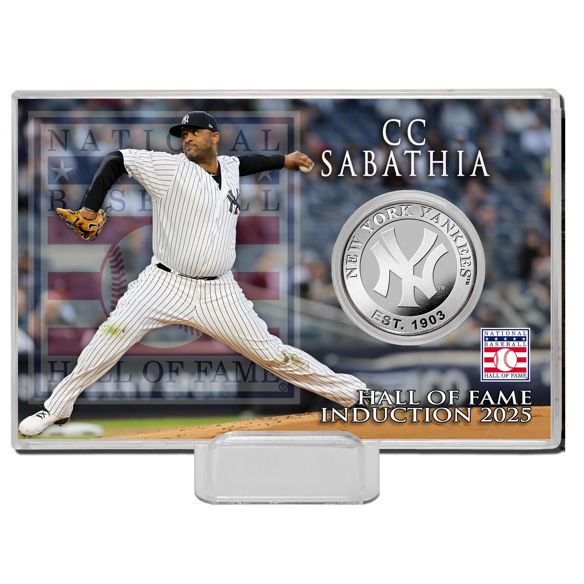 CC Sabathia New York Yankees Highland Mint Hall of Fame Class of