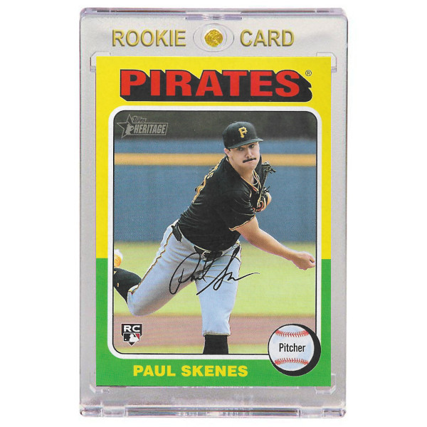 Paul Skenes Pittsburgh Pirates 2024 Topps Heritage # 594 Rookie Card