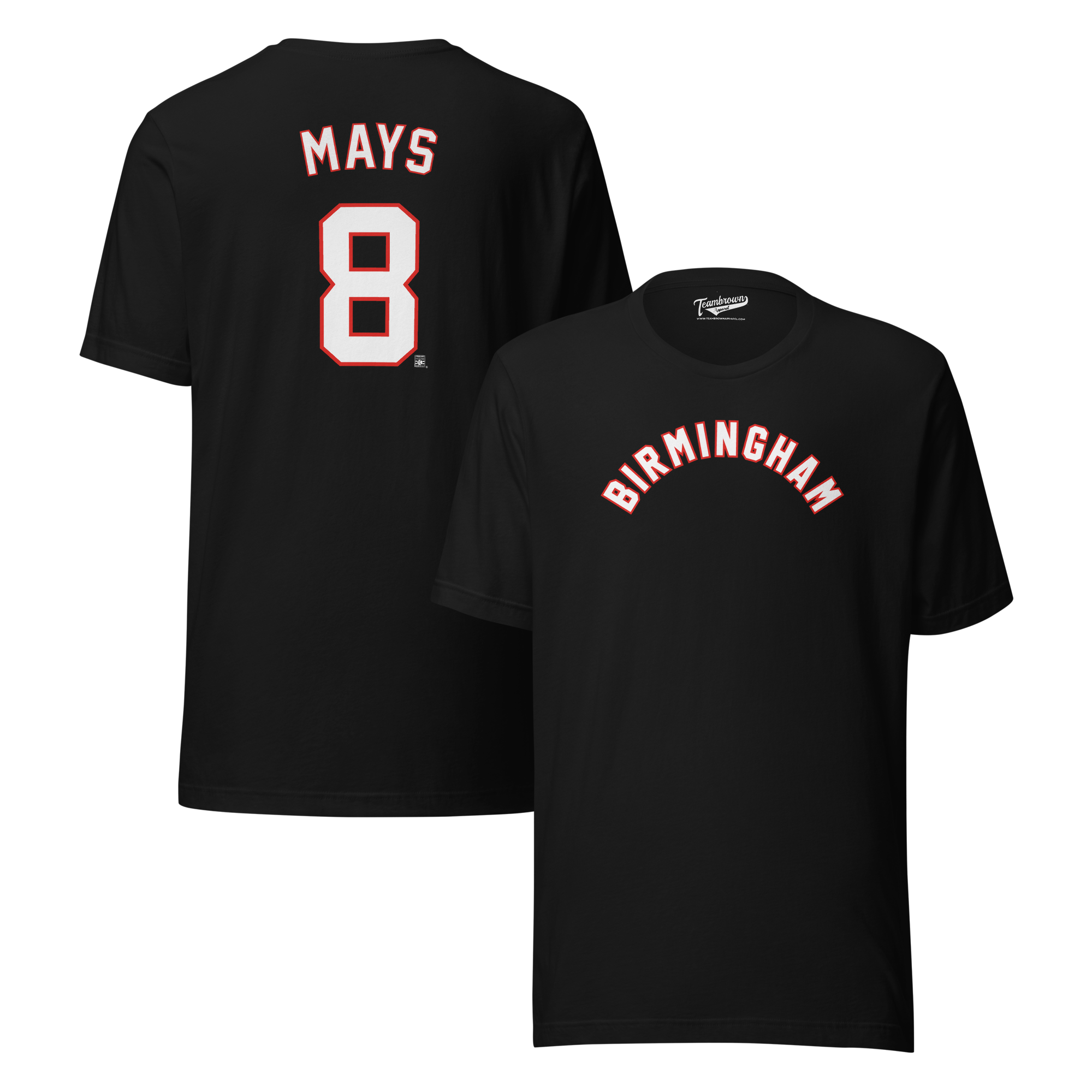 Men’s Teambrown Willie Mays Birmingham Black Barons Black Name & Number T-Shirt Men’s Teambrown Willie Mays Birmingham Black Barons Black Name & Number T-Shirt