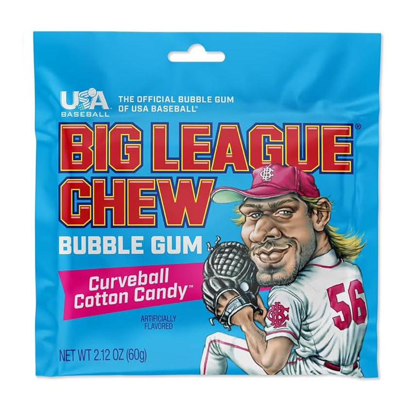 Curveball Cotton Candy Big League Chew Bubble Gum