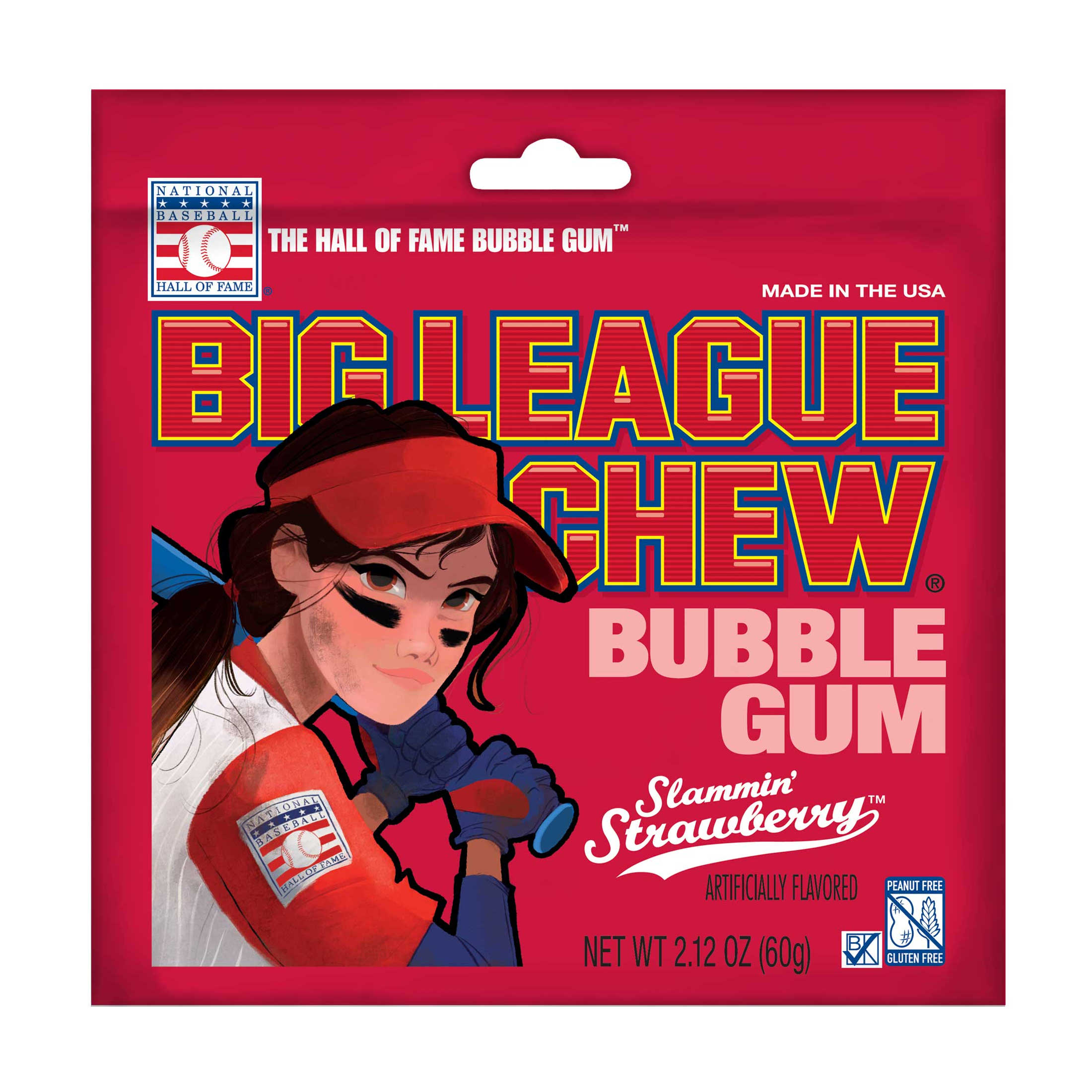 Slammin’ Strawberry Big League Chew Bubble Gum Slammin’ Strawberry Big League Chew Bubble Gum