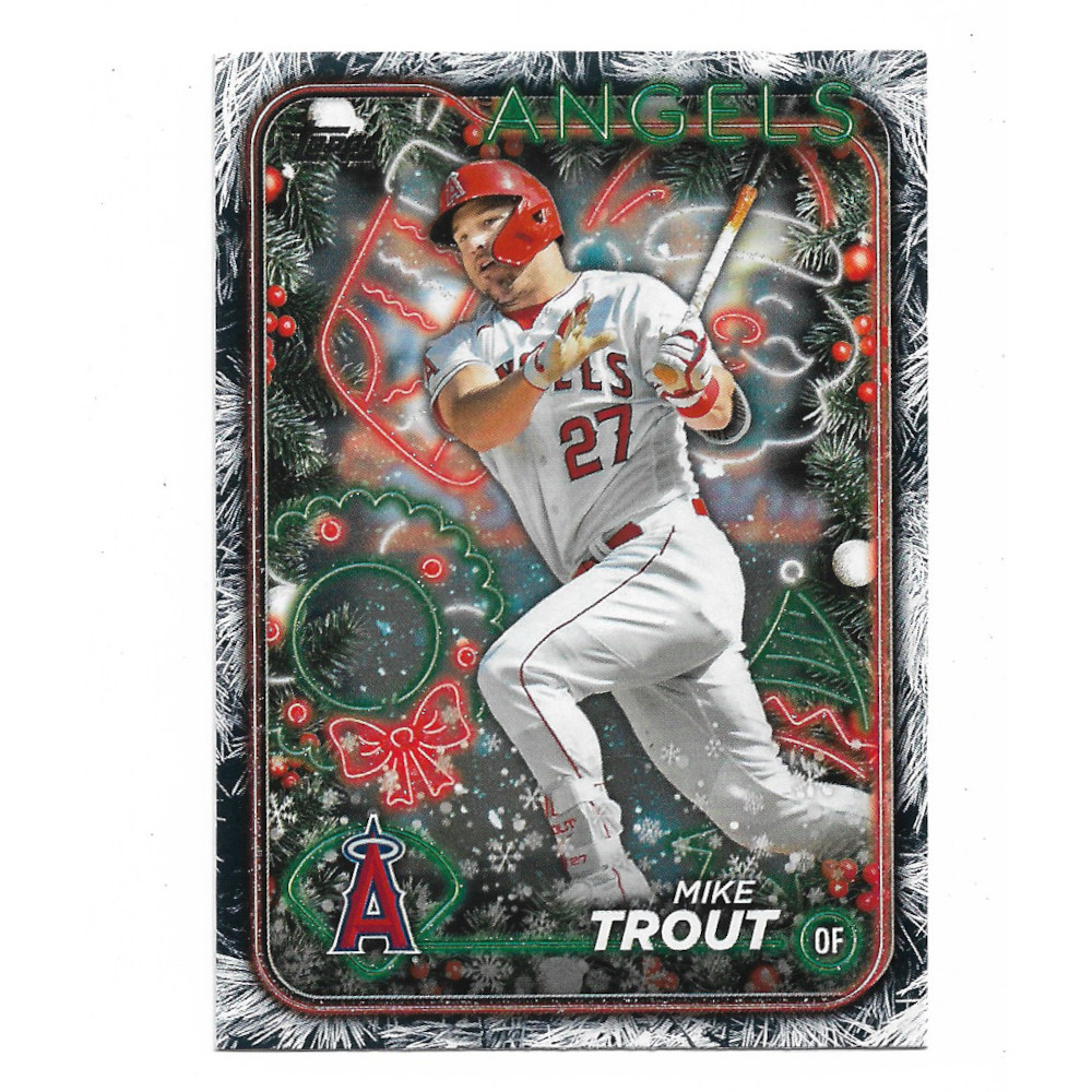 Mike Trout 2024 Topps Holliday Silver Foil # 27 Mike Trout 2024 Topps Holliday Silver Foil # 27