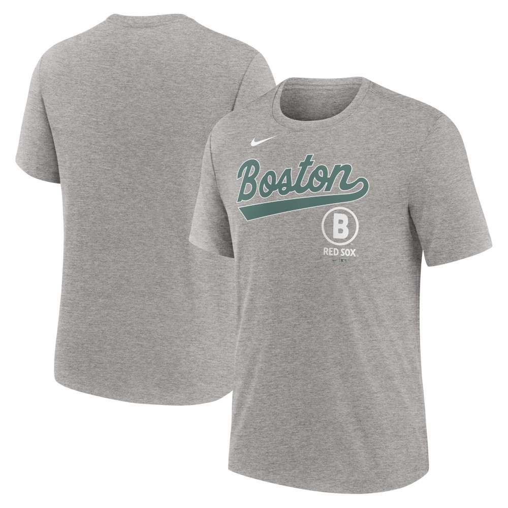 Men's Nike Boston Red Sox Heather Grey City Connect T-Shirt