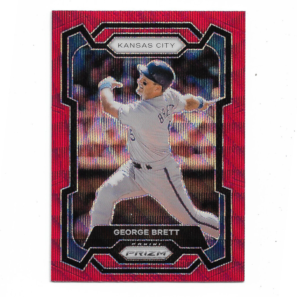 George Brett 2024 Panini Prizm Red Ice # 36 George Brett 2024 Panini Prizm Red Ice # 36