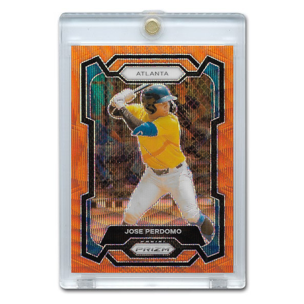 Jose Perdomo 2024 Panini Prizm Orange Wave # 148 Ltd Ed of 49 Jose Perdomo 2024 Panini Prizm Orange Wave # 148 Ltd Ed of 49