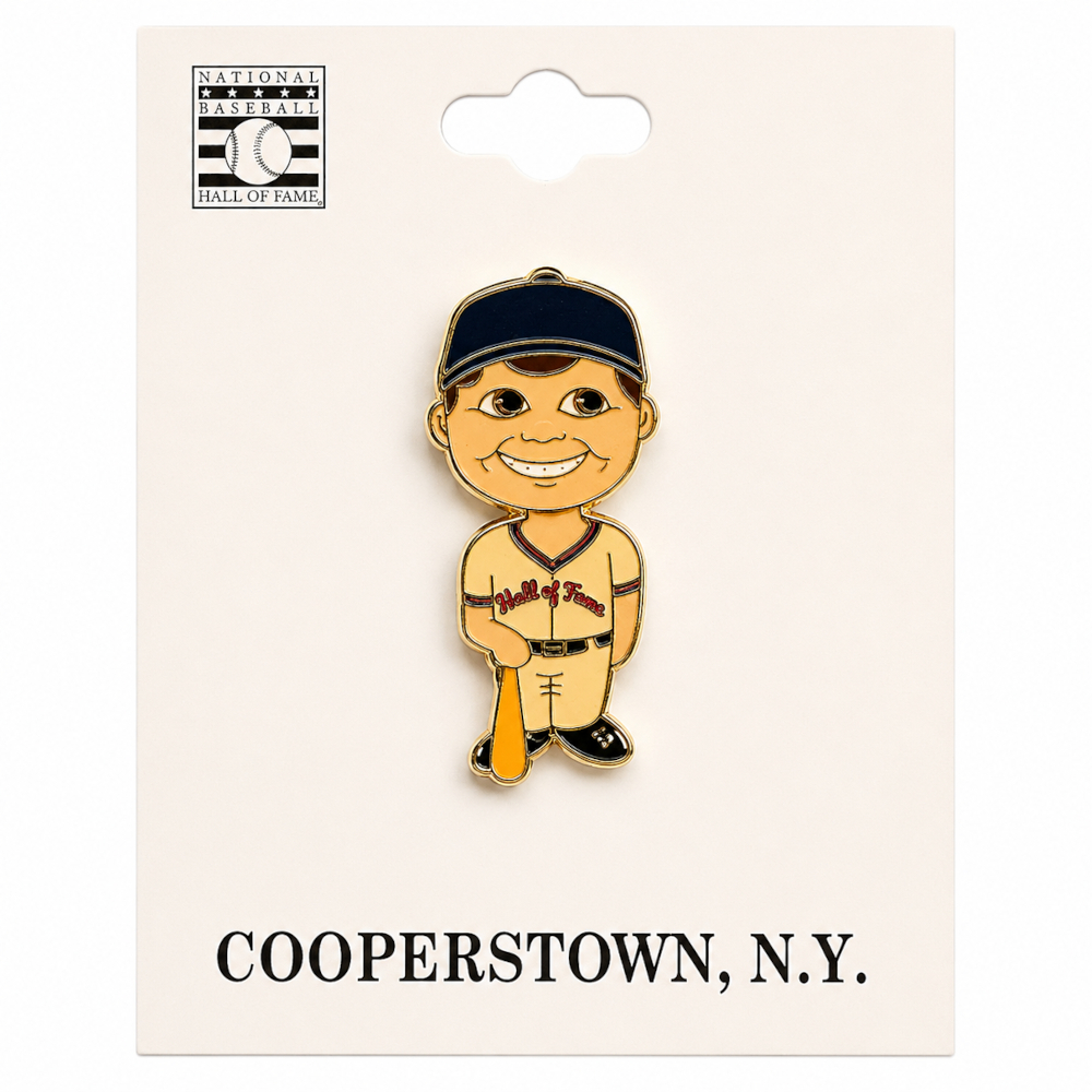 Baseball Hall of Fame Bobblehead Pin