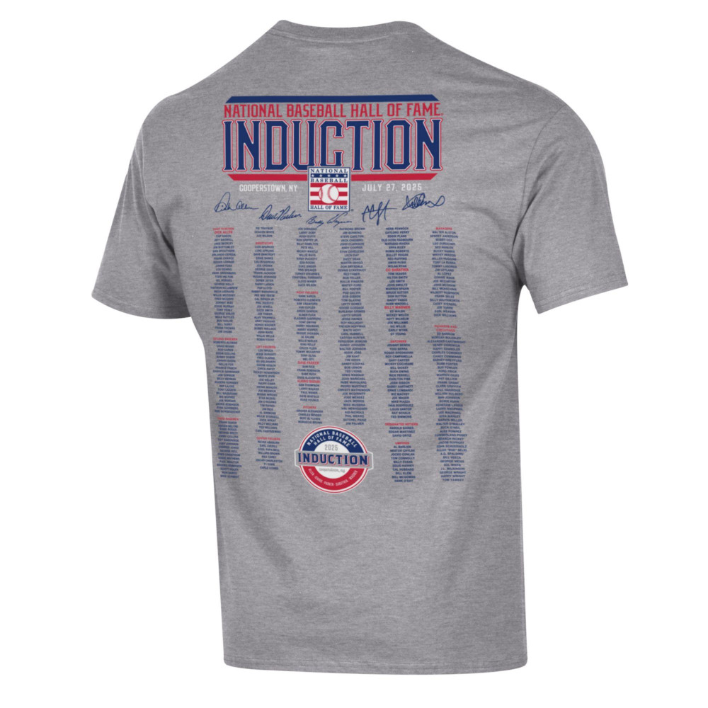Men’s Champion 2025 Baseball Hall of Fame Induction All Hall of Famers Oxford T-Shirt