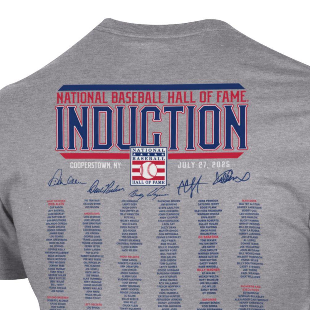 Men’s Champion 2025 Baseball Hall of Fame Induction All Hall of Famers Oxford T-Shirt