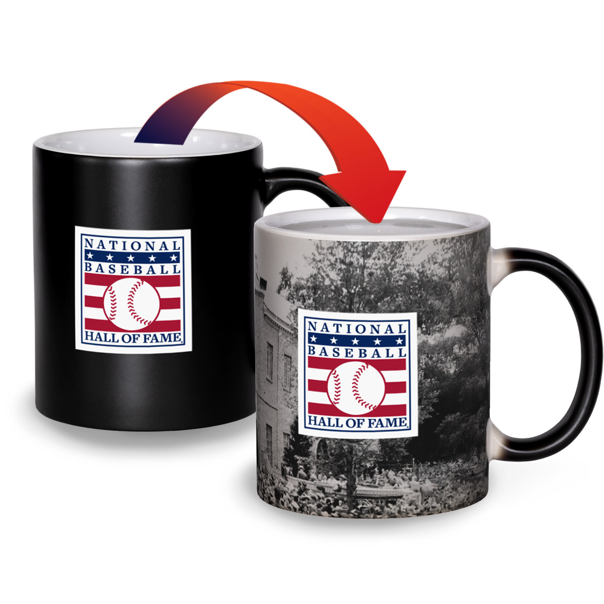 Baseball Hall of Fame 12 Ounce 1939 Induction Image Revealing Mug Baseball Hall of Fame 12 Ounce 1939 Induction Image Revealing Mug