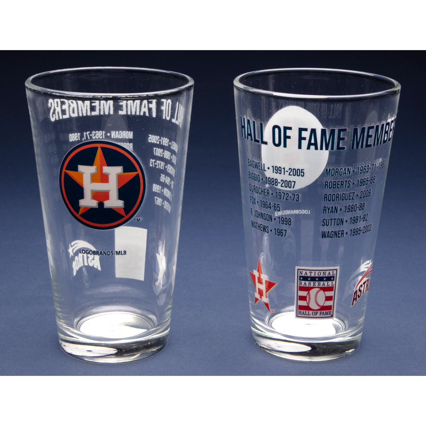 Houston Astros Team Hall of Famer 16 Ounce Pint Glass