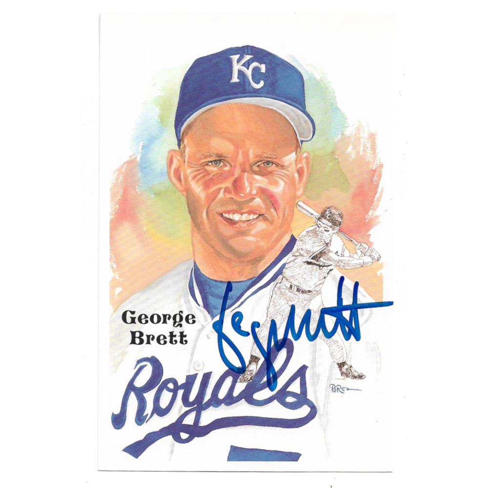 George Brett Autographed Perez-Steele HOF Series Postcard #238 (JSA) George Brett Autographed Perez-Steele HOF Series Postcard #238 (JSA)