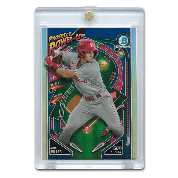 Aidan Miller 2024 Bowman Chrome Prospects Power-Up # PPU-18 Pre-Rookie Card