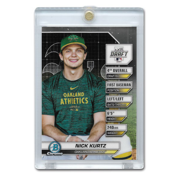 Nick Kurtz 2024 Bowman Draft Chrome Draft Night # 3 Pre-Rookie Card