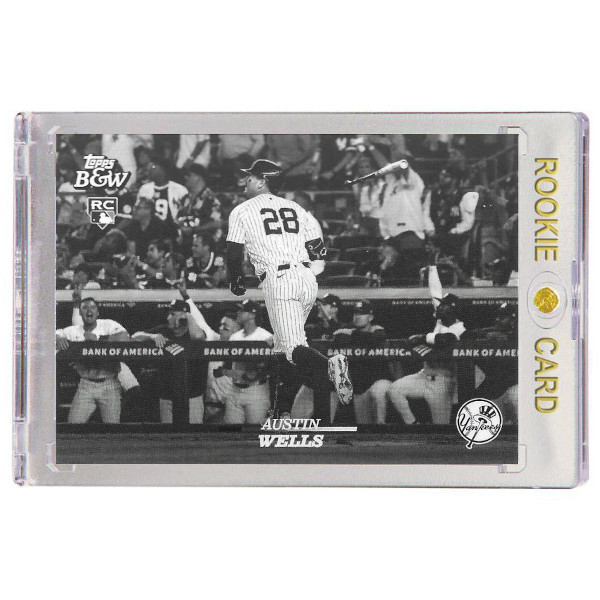 Austin Wells New York Yankees 2024 Topps Black & White # 32 Rookie Card