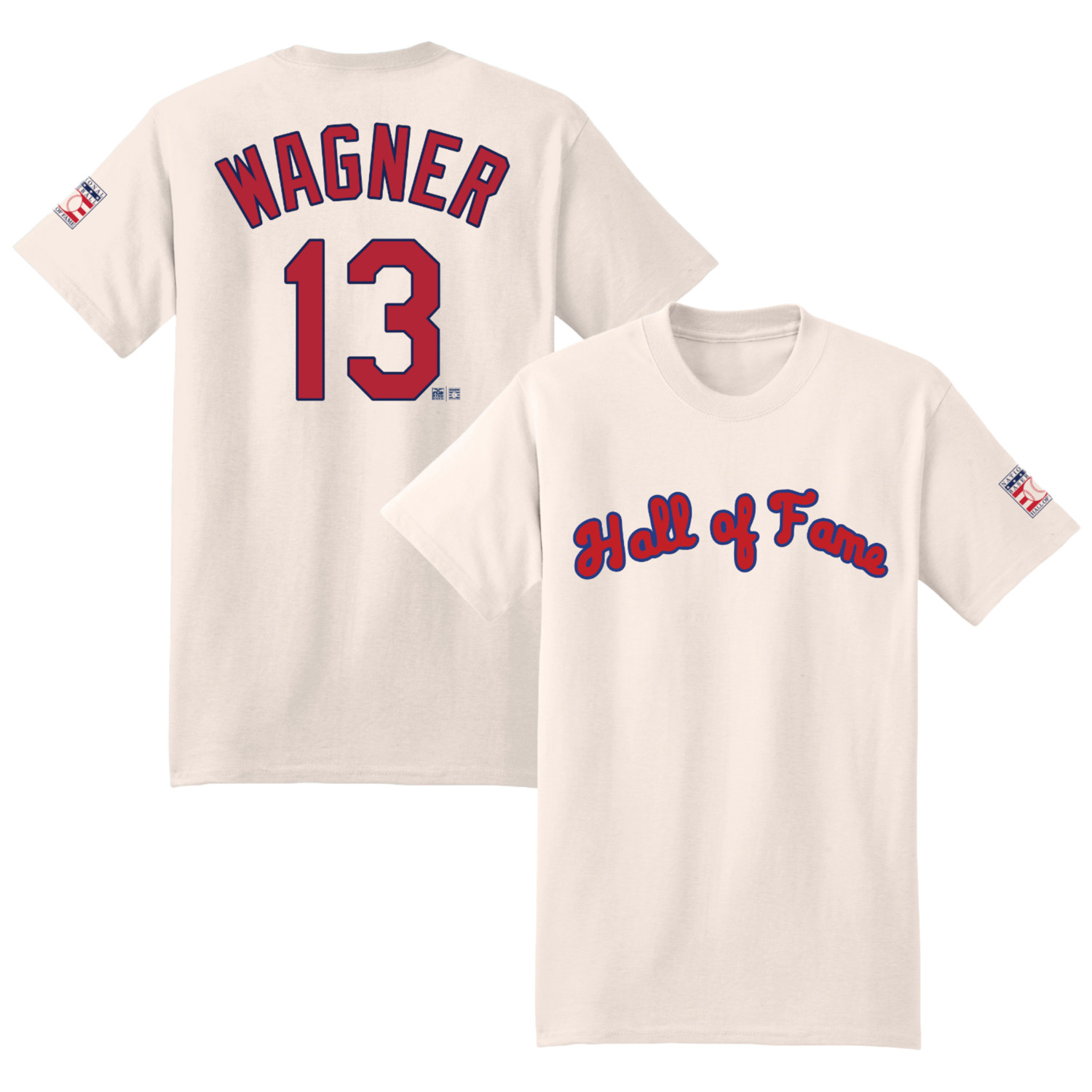 Men’s Billy Wagner Baseball Hall of Fame 2025 Inductee Vintage Jersey Number Heavyweight Ivory T-Shirt