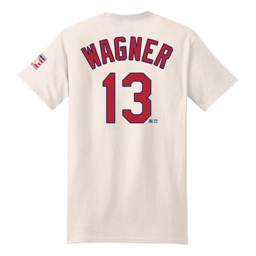 Men’s Billy Wagner Baseball Hall of Fame 2025 Inductee Vintage Jersey Number Heavyweight Ivory T-Shirt