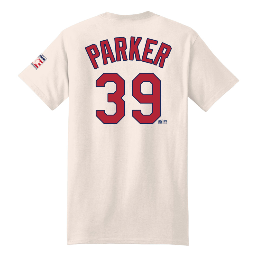 Men’s Dave Parker Baseball Hall of Fame 2025 Inductee Vintage Jersey Number Heavyweight Ivory T-Shirt