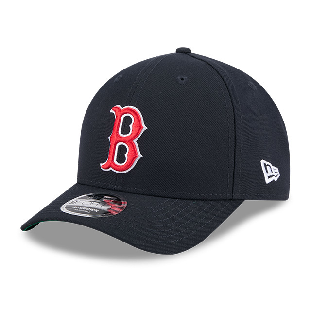 Men’s New Era Boston Red Sox Cooperstown Collection Hall of Fame Logo 9FORTY M-Crown Navy Snapback Cap
