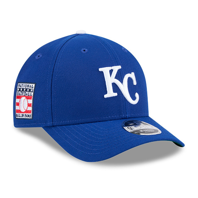 Men’s New Era Kansas City Royals Cooperstown Collection Hall of Fame Logo 9FORTY M-Crown Royal Snapback Cap