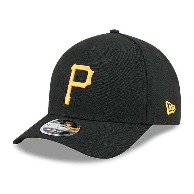 Men’s New Era Pittsburgh Pirates Cooperstown Collection Hall of Fame Logo 9FORTY M-Crown Black Snapback Cap